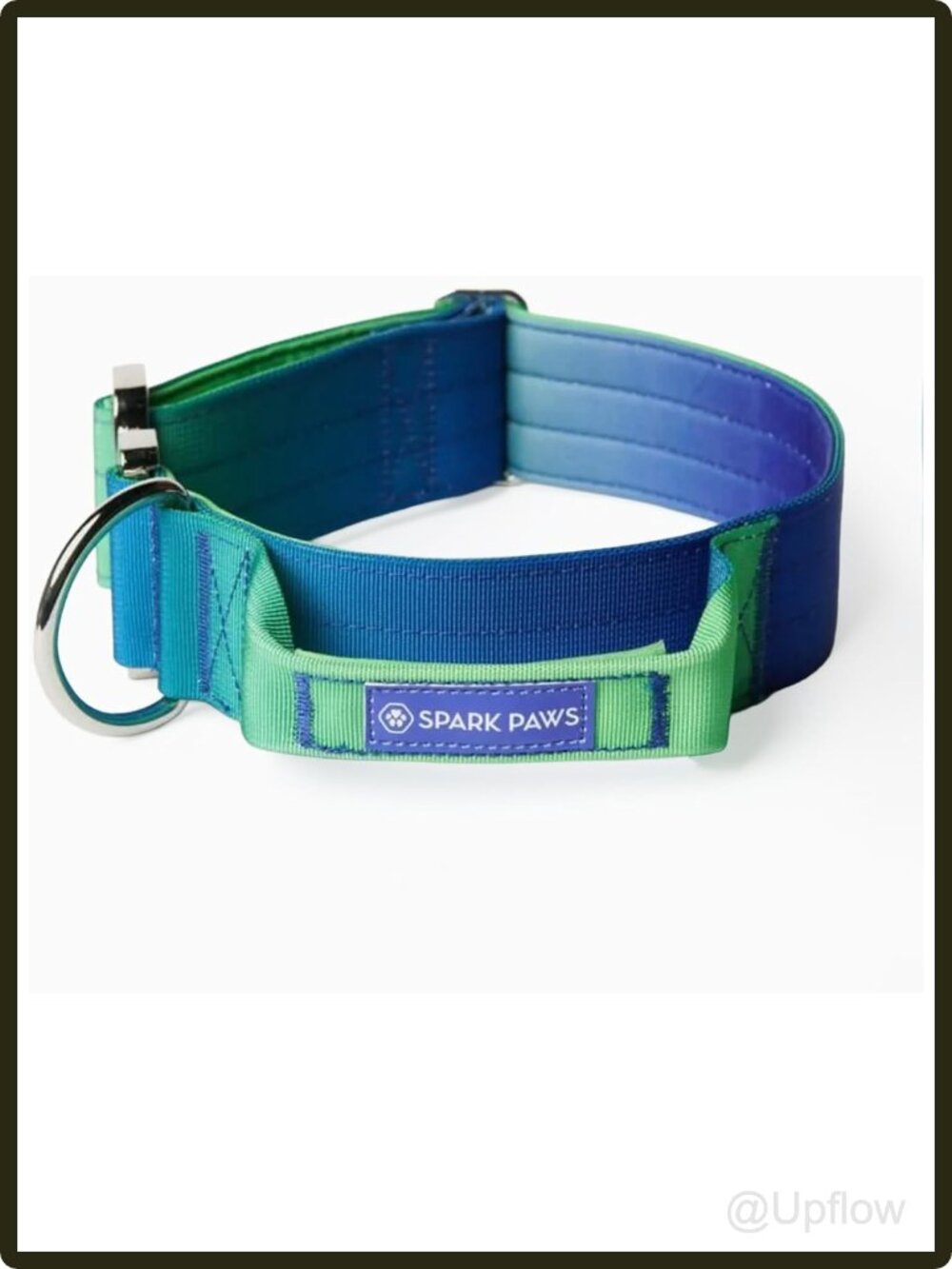 Tactical Dog Collar Heavy Duty Nylon Handle Control Neoprene Padded Metal Buckle